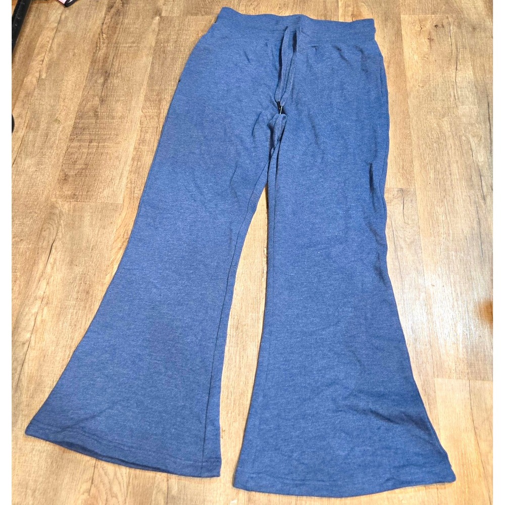 Ariat Nikki Flare Sweatpants Womens Size M Blue Solid Drawstring Elastic
